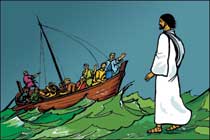 52. Jésus marche sur l'eau