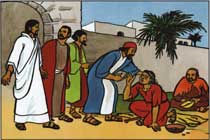 86. Jésus guérit un aveugle à Jéricho